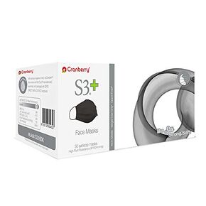 Cranberry USA S3160Wcase S3+ Earloop Face Mask, 3-Ply, Disposable, White (Pack of 400)