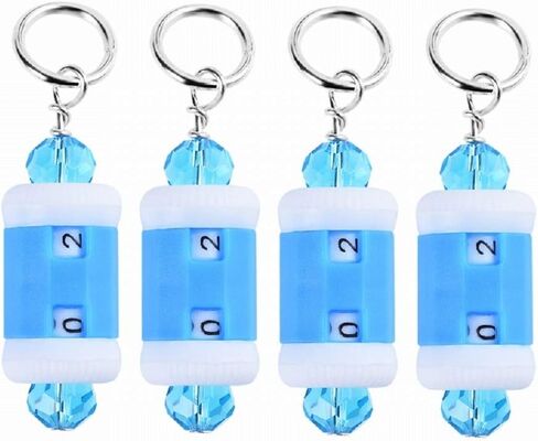 مجموعة أدوات الحرف اليدوية لحياكة الكروشيه من سوارتس مكونة من 4 قطع باللون الأزرق in Kuwait