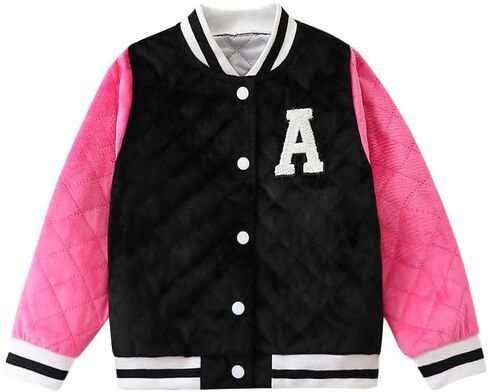 GMMDOMKID Kids Varsity Jacket for Boys Girls Sporty Kids Baseball Jackets Classic School Coats for Everyday and Sports in Saudi Arabia