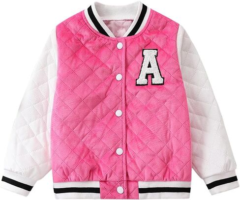 GMMDOMKID Kids Varsity Jacket for Boys Girls Sporty Kids Baseball Jackets Classic School Coats for Everyday and Sports in Saudi Arabia