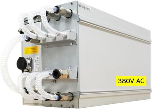 جهاز تعدين BITMAIN Antminer S21 Hydro 335TH/S Bitcoin ASIC (16J/T، 380V، 5360W، خوارزمية SHA256)، آلة تعدين منزلية ذات معدل تجزئة عالي/تبريد سائل عالي الكفاءة لـ BTC/BCH/BSV مع مصدر طاقة in Kuwait