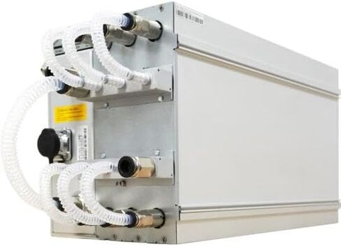 جهاز تعدين BITMAIN Antminer S21 Hydro 335TH/S Bitcoin ASIC (16J/T، 380V، 5360W، خوارزمية SHA256)، آلة تعدين منزلية ذات معدل تجزئة عالي/تبريد سائل عالي الكفاءة لـ BTC/BCH/BSV مع مصدر طاقة in Kuwait