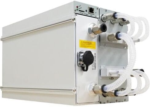 جهاز تعدين BITMAIN Antminer S21 Hydro 335TH/S Bitcoin ASIC (16J/T، 380V، 5360W، خوارزمية SHA256)، آلة تعدين منزلية ذات معدل تجزئة عالي/تبريد سائل عالي الكفاءة لـ BTC/BCH/BSV مع مصدر طاقة in Kuwait