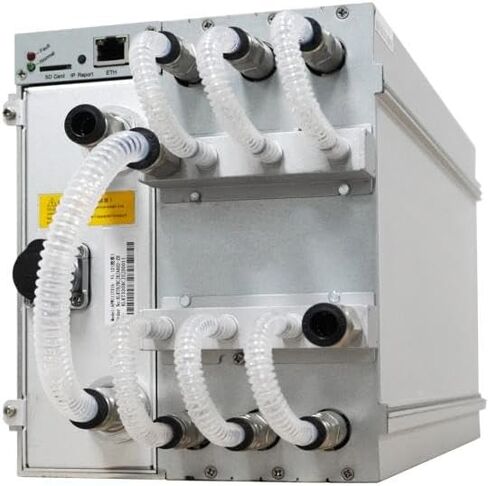 جهاز تعدين BITMAIN Antminer S21 Hydro 335TH/S Bitcoin ASIC (16J/T، 380V، 5360W، خوارزمية SHA256)، آلة تعدين منزلية ذات معدل تجزئة عالي/تبريد سائل عالي الكفاءة لـ BTC/BCH/BSV مع مصدر طاقة in Kuwait