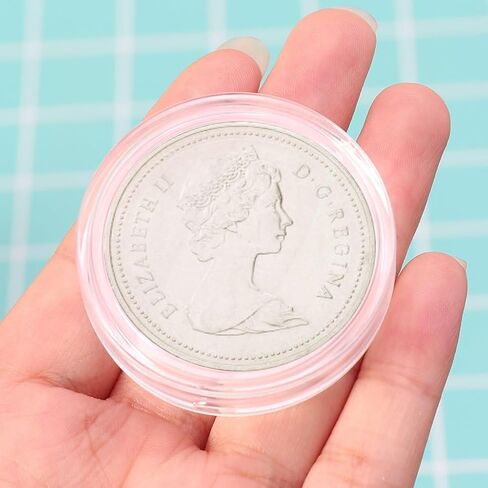 5 Pcs Transparent 38.6mm Round Acrylic Coin Case Storage Box Capsule Container Storage Box for Silver 2 oz, Coin Collection Supplies, Coin Trays and Coin Boxes, Money Handling Products in Saudi Arabia
