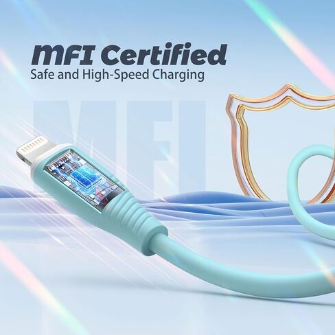 Bkayp 3 حزمة 6 أقدام USB C إلى كابل Lightning شاحن iPhone معتمد من MFi شحن سريع من النوع C إلى كابل Lightning سلك شحن سريع متوافق مع iPhone 14 13 12 11 X 8 Pro Max Plus والمزيد in Kuwait