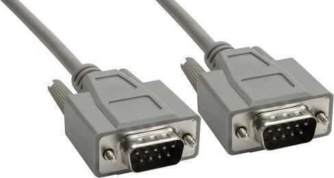 Amphenol CS-DSSMDB9MM0-005 9-Pin DB9 D-Sub Cable, Shielded, Male/Male, 5', Gray in Saudi Arabia