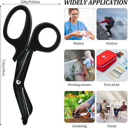 Trauma Shears, 2-Pack Medical Scissors, Premium Bandage Scissors for EMT Workers Doctors Nurses, 7.5" Nursing Scissors, Surgical Scissors, Emergency First Aid Scissors (Purple+Pink) in Saudi Arabia