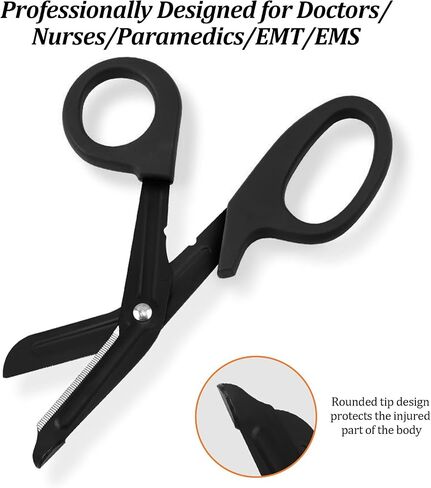 Trauma Shears, 2-Pack Medical Scissors, Premium Bandage Scissors for EMT Workers Doctors Nurses, 7.5" Nursing Scissors, Surgical Scissors, Emergency First Aid Scissors (Purple+Pink) in Saudi Arabia