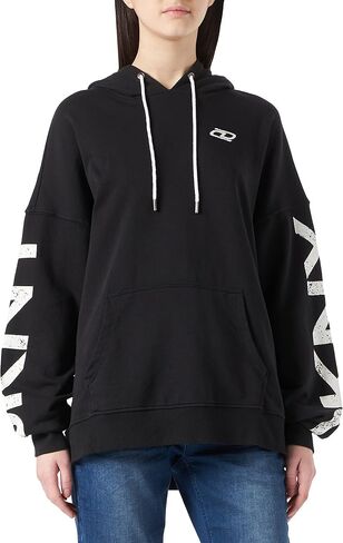 DKNY Women's Sleeve Logo Drawstring Hoodie in Saudi Arabia