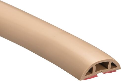 uxcell D30 3.3ft Floor Cord Cover, PVC Cord Cover Floor, Wire Cover for Extension Cords, Protect Wires & Prevent Cable Trips, Hole Width: 0.39", Brown in Saudi Arabia