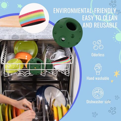 Fillable Dog Chew Toy, Treat Tray for Frozen Dog Food, DIY Fillable Rubber Treat Toy and Silicone Molds, Sturdy Chew Enrichment Stimulation Toys (Blue) in Saudi Arabia