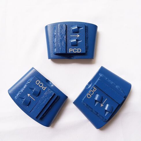 قرص كتلة طحن PCD مكون من 3 قطع يدور في اتجاه عقارب الساعة أو عكس اتجاه عقارب الساعة مع الماس لإزالة الإيبوكسي الخرساني (النمط B-PCD على اليمين) in Kuwait