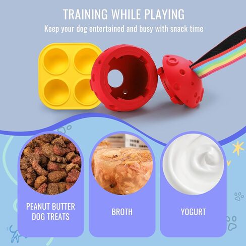 لعبة مضغ الكلب القابلة للملء من لاريموير، صينية علاج لأغذية الكلاب المجمدة، لعبة علاج مطاطية قابلة للملء بنفسك وقوالب سيليكون، ألعاب تحفيز مضغ قوية (أخضر) in Kuwait