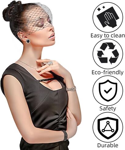 الحجاب قبعة fascinator للنساء ريشة قطع الشعر مقطع، الحجاب الأسود عقال قفص العصافير الأسود الحجاب عقال، الزفاف الحجاب الزفاف fascinator شبكة الشاي حزب قبعة الزفاف الزفاف (bkack) in Saudi Arabia