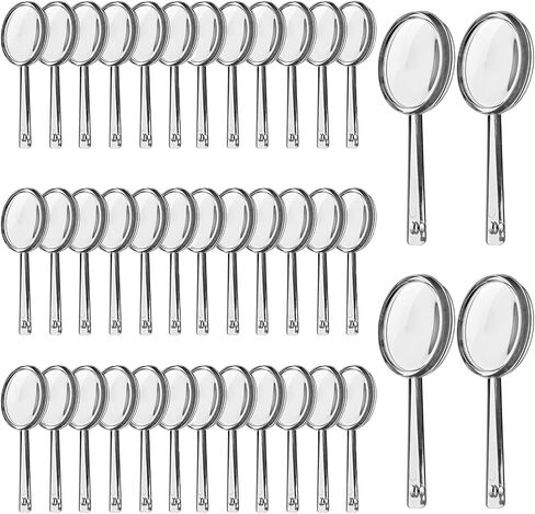 20 Pack Mini Plastic Handheld Magnifying Glasses Portable Reading Magnifier for Senior and Kids, Hand Lens 5X Magnifier for Home, Indoor and Outdoor Use in Saudi Arabia