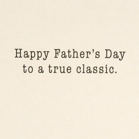 Hallmark Signature Father's Day Card (Vintage Classic Car, Don't Make 'Em Like You Anymore), (599FFW9632) in Saudi Arabia