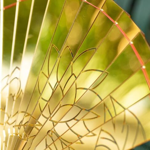 Gerrit Cosplay Fan with Anime Costume Prop Folding Fan Pendant Gold for Adult in Saudi Arabia