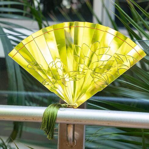 Gerrit Cosplay Fan with Anime Costume Prop Folding Fan Pendant Gold for Adult in Saudi Arabia