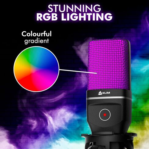KLIM Muse - Wireless Gaming Microphone - New 2024 + Compatible PC Mac PS4 PS5 Switch + Professional Desktop Mic with Pop Filter + Recording Gaming Streaming YouTube Podcast Mics in Saudi Arabia