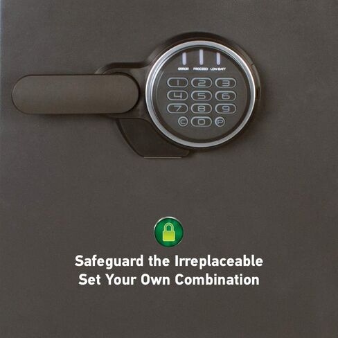 SentrySafe Fireproof Money Safe with Shelf and Impact Resistance, Ex: 17.8 x 16.3 x 19.3 in, Black in Saudi Arabia