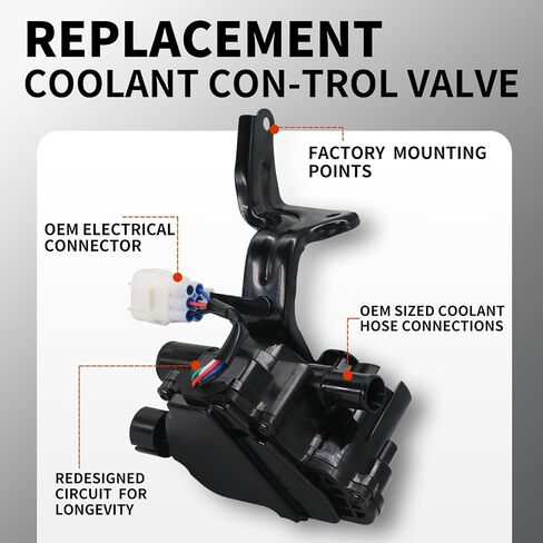 Coolant Flow Control Valve Water Valve Compatible with Toyota Prius 1.5L L4 2004-2009 Replacement for 16670-21010,601-021 in Saudi Arabia