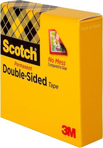 شريط سكوتش مزدوج الجوانب، 0.75 بوصة × 1296 بوصة، 1 لفة in Kuwait