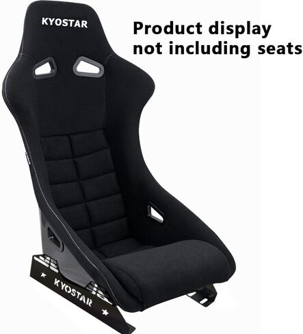 KYOSTAR Universal Neo Chrome Stainless Steel Low Seat Side Mount for Bride Recaro Sparco OMP Bucket Seat (Product display not including seats,Only seat bracket) in Saudi Arabia