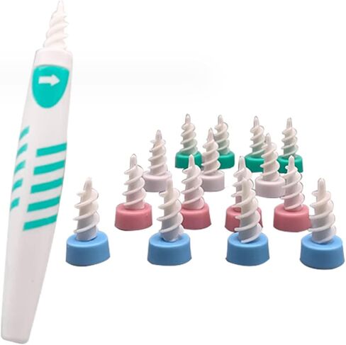 16 قطعة لإزالة شمع الأذن، أداة إزالة حلزونية، مجموعة شمع الأذن قابلة لإعادة الاستخدام، منظف آمن لتنظيف الكاميرا، سيليكون ناعم واستبدال مرن، بديل قابل للغسل، يحتوي على منظف مزيل شمع الأذن in Kuwait