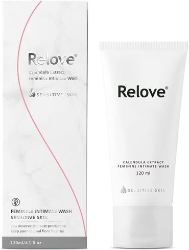 Relove Calendula Extract Feminine Intimate Wash | Gynecologist | Calendula Fragrance | pH-3.8 | Hypoallergenic | SLS,SLES Free | 4oz in Saudi Arabia