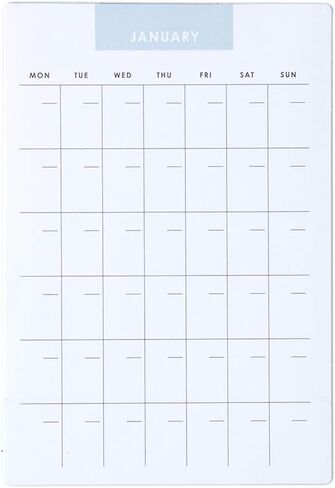 Erin Condren Designer Desk Accessories - Focused Customizable Calendar Stickers. 12 Non-Dated Adhesive Calendars, Measures 6.3" x 4.3 Each. Open-Dated Monthly Planning Stickers in Saudi Arabia