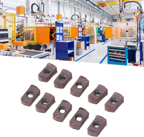 10 Pcs Turning Inserts Carbide CNC Inserts Lathe Turning Finishing Inserts with Coating (SEKT1204) in Saudi Arabia