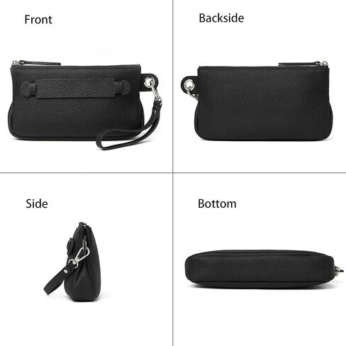 دوريس آند جاكي حقيبة يد نسائية صغيرة من الجلد بسحاب مع حزام قابل للإزالة in Kuwait