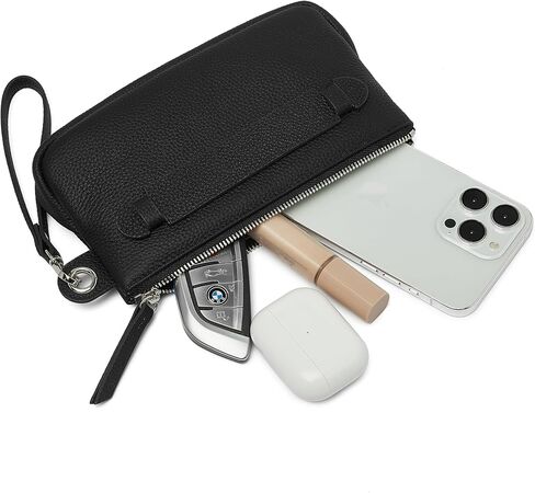 دوريس آند جاكي حقيبة يد نسائية صغيرة من الجلد بسحاب مع حزام قابل للإزالة in Kuwait