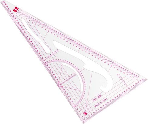 BUDDE Sew French Curve Metric Ruler - 4 Style Fashion Clear Metric Sewing Ruler Set, French Curve Pattern Ruler Kit for Beginners Tailors Designers in Saudi Arabia