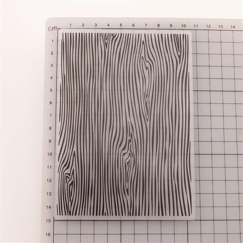 Woodgrain Texture Plastic Embossing Folders for Cards Making Woodgrain Embossing Folder for DIY Paper Crafts Scrapbooking Polymer Clay Decoration in Saudi Arabia