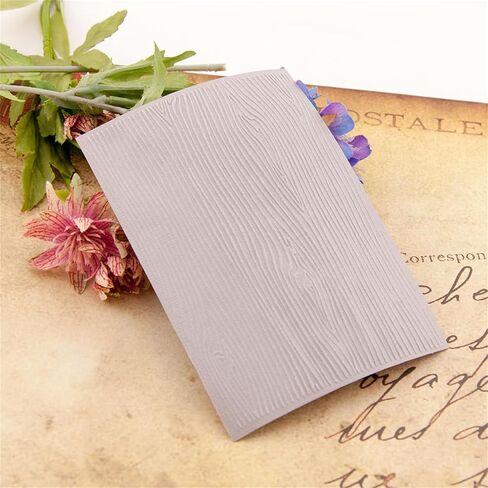 Woodgrain Texture Plastic Embossing Folders for Cards Making Woodgrain Embossing Folder for DIY Paper Crafts Scrapbooking Polymer Clay Decoration in Saudi Arabia