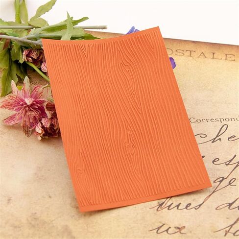 Woodgrain Texture Plastic Embossing Folders for Cards Making Woodgrain Embossing Folder for DIY Paper Crafts Scrapbooking Polymer Clay Decoration in Saudi Arabia