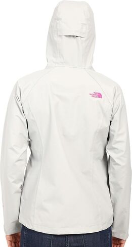 سترة The North Face Venture - سترة نسائية ذات ارتفاع عالٍ باللون الرمادي المنقط مقاس كبير in Saudi Arabia