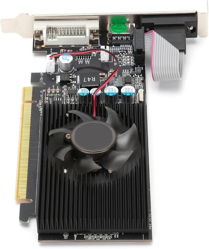 بطاقة رسومات سطح المكتب GT210 1G 64 بت فعالة لألعاب الكمبيوتر والوسائط المتعددة، ضوضاء منخفضة، درجة حرارة منخفضة، كفاءة عالية in Kuwait