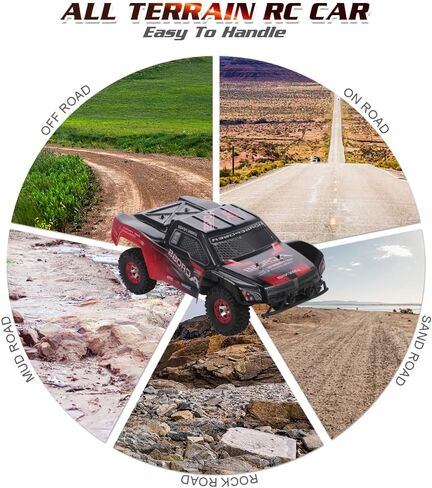 سيارة Goolsky WLtoys 12423 RC، سيارة تحكم عن بعد بمقياس 1/12 2.4 جيجا هرتز، شاحنة كهربائية رباعية الدفع ذات دورة قصيرة RTR RC in Kuwait