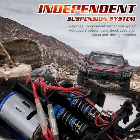 سيارة Goolsky WLtoys 12423 RC، سيارة تحكم عن بعد بمقياس 1/12 2.4 جيجا هرتز، شاحنة كهربائية رباعية الدفع ذات دورة قصيرة RTR RC in Kuwait