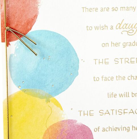 Hallmark Graduation Card for Daughter (Congratulations with Love) (559GGJ4079) in Saudi Arabia