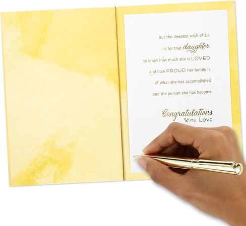 Hallmark Graduation Card for Daughter (Congratulations with Love) (559GGJ4079) in Saudi Arabia