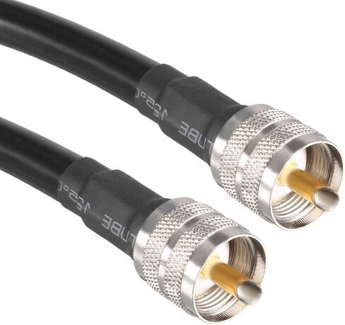UHF ذكر PL-259 إلى UHF ذكر PL-259 خسارة منخفضة RG213 كابل توصيل محوري 0.3 متر/1 قدم in Kuwait