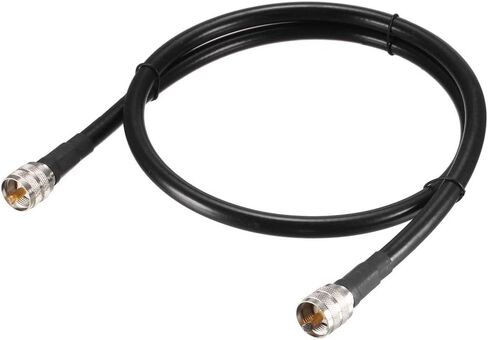 UHF ذكر PL-259 إلى UHF ذكر PL-259 خسارة منخفضة RG213 كابل توصيل محوري 0.3 متر/1 قدم in Kuwait