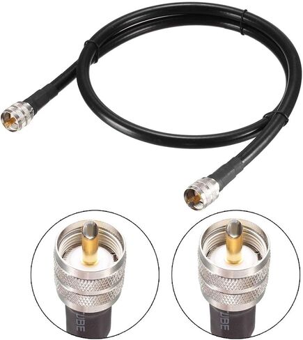 UHF ذكر PL-259 إلى UHF ذكر PL-259 خسارة منخفضة RG213 كابل توصيل محوري 0.3 متر/1 قدم in Kuwait