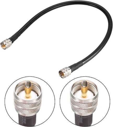 UHF ذكر PL-259 إلى UHF ذكر PL-259 خسارة منخفضة RG213 كابل توصيل محوري 0.3 متر/1 قدم in Kuwait