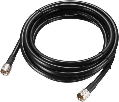 UHF ذكر PL-259 إلى UHF ذكر PL-259 خسارة منخفضة RG213 كابل توصيل محوري 0.3 متر/1 قدم in Kuwait