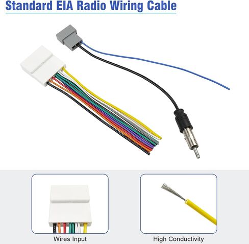 20Pin Wiring Harness Connector for Nissan Subaru Radio Adapter in Kuwait